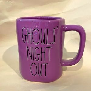 Brand new Rae Dunn purple GHOULS NIGHT OUT Halloween mug 💜